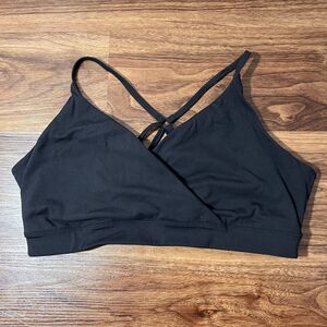 Core 10 Icon Series The Ballerina Sports Bra Women's Size Large Black
